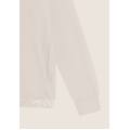 felpa comfort fit con zip e cappuccio decorato da stampa white sand-allover leaves w. s. donna extra