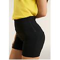 pantaloni wr. up shorts vita alta in jersey bi-elastico nero donna medium