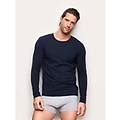 maglia girocollo a manica lunga uomo in cotone supima luxury / blu notte / xxl blu notte
