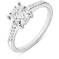anello solitario petali oro bianco diamante collezione petali misura 55 oro bianco