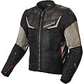 giacca moto orcano nero marrone rosso taglia xl