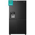 frigorifero side by side classe e capacita netta 632lt dispenser acqua e ghiaccio con serbatoio