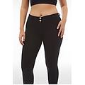 pantaloni push up wr. up 7/8 superskinny cotone organico nero donna extra large