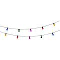 catena luminosa da esterno led fiesta multicolor 6w e27 200lm 2200k