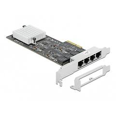 Delock - Netzwerkadapter Pcie 2 1 X4 10m / 100m / 1g /