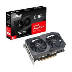 Asus Dual -rx7600-o8g-v2 Amd Radeon Rx 7600 8 Gb Gddr6
