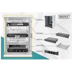 Digitus Set Da 10 Pollici Armadio Di Rete 9u Grigio Scaffale