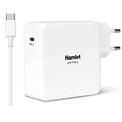 hamlet alimentatore 61watts usb typec colore bianco