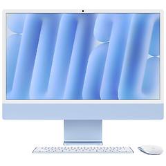apple imac 24" 2024 m4 2 porte 256 gb blue a 16 gb cpu 8 core gpu 8 core grade a