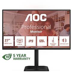 Aoc Q27e4u Monitor 27'' Qhd 120hz Adaptive Sync