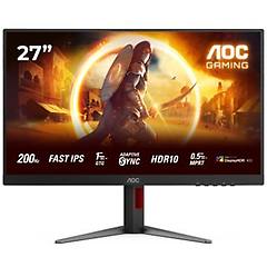 Aoc Monitor 27g4ha 27 Pollici Full Hd 200hz Nero Rosso