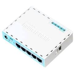 mikrotik rb750gr3 router gigabit ethernet 5 porte lan poe cablato turchese networking