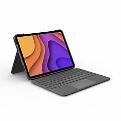 Logitech Folio Touch Grigio Smart Connector Qwertz Svizzere