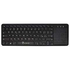 techmade tastiera wireless tm bk268t con touchpad black
