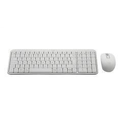 Logitech - Tastiera + Mouse Mk250-off White