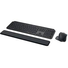 logitech tastiera e mouse wireless bluetooth qwerty us international grafite