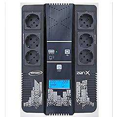 infosec icuzenx600 gruppo di continuit ups 600va 3 prese schuko