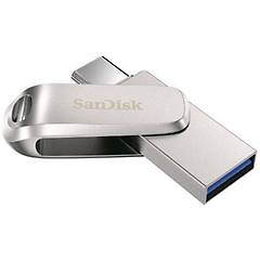 Sandisk Chiavetta Usb 128gb Ultra Dual Drive Luxe Silver