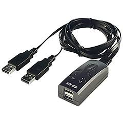 Lindy Km Switch Usb 2 Porte Nero