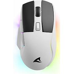 sharkoon skiller sgm50w bianco cablato e wireless 6400 dpi