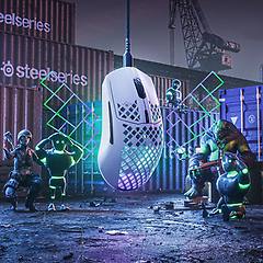 steelseries aerox 3 mouse gaming ottico 8500 dpi usb tipo-c bianco