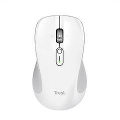 trust mouse wireless ambidestro 3200 dpi bluetooth bianco