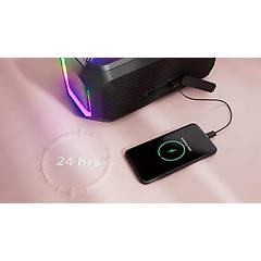 Philips Party Speaker 100w Bluetooth Usb Con Luci Led Nero