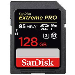 sandisk scheda di memoria sdxc extreme pro 128 gb uhs i di classe 10 velocita 95 mb s
