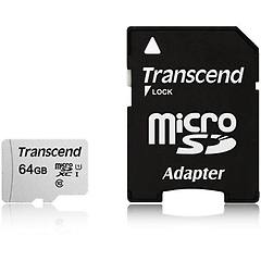 Transcend 64gb Uhs-i U1 Microsd With Adapter Ts64gusd300s-a