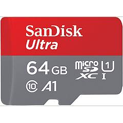 Sandisk Scheda Di Memoria Ultra A1 64gb + Adatt