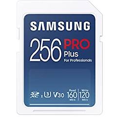 Samsung Memorie Pro Plus Scheda Sd Da 256 Gb Uhs-i U3 Fino