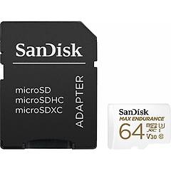 Sandisk Scheda Di Memoria Micro Sd Con Adattatore Max Endurance
