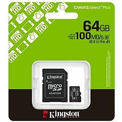 Kingston Technology Microsdxc 64gb Canvas Select Plus Con