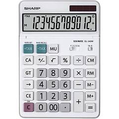 Sharp Calcolatrice Bianca A 12 Cifre El-340w