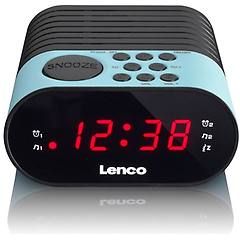 Lenco Cr-07 Blue Radiosveglia Fm Radiosveglia 2 Allarmi