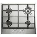 thp 641 w/ix/i 1 piano gas inox 60cm 4 fuochi brucitaore doppia corona griglie in ghisa lavabili in
