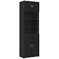 - armadietto nero 70x42 5x225 cm in truciolato