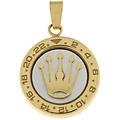 ciondolo corona orologio oro bianco giallo gl102022
