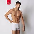 multipack due boxer cotone antibatterico / bianco ottico / 6 bianco ottico