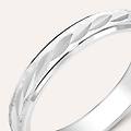 anello fedina silver collection argento rodiato collezione silver collection misura 48 bianco