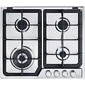 pfi 46 gh acciaio inox da incasso 60 cm gas 4 fornello(i)