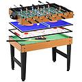 - tavolo multigioco 4 in 1 con calcio balilla biliardo ping pong e hockey da tavolo 107x61x84. 5cm