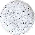 piatto piano mixor a puntini 21 cm (ø) bianco/blu rotonda 6 pz. / confezione