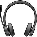cuffie wireless poly bluetooth 5. 1 con microfono boom e dock di ricarica