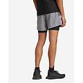 otr b 2in1 m short running uomo grigio
