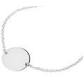 bracciale con targhetta silver collection argento rodiato collezione silver collection bianco