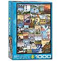 - fari vintage ads puzzle (1000 pezzi) 6000-0779 blu