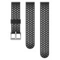cinturino in silicone da 20 mm athletic 1 black steel taglia s+m