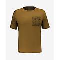 t-shirt lavaredo hemp pocket manica corta marrone l