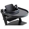 truls & trine (playtray) vassoio adatto per seggiolone tripp trapp antracite 51 x 49 x 7 cm